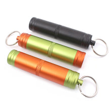 Load image into Gallery viewer, 1PC Capsule Outdoor Aviation Aluminum Alloy Waterproof Can EDC Portable Pill Sealed Box Outdoor Survival Emergency Water Bottle