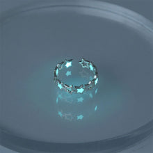 Load image into Gallery viewer, Fluorescent Luminous Hollow Star Ring Glow Pentagram Opening Adjustable Ring Simple Alloy Ring Jewelry