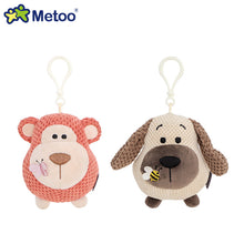 Load image into Gallery viewer, Metoo Cute Cartoon Animal Plush Toys Stuffed Plush Dinosaur Dolls Toys Key Ring Bag Pendant Kids Toy Birthday Gifts Mini Animal Plush Doll Keychain