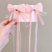 Load image into Gallery viewer, Bow Tie Ribbon Children Hair Clip Sweet Lovely Girl Multicoloured Bowknot Hairpin Versatile Hair Accessory