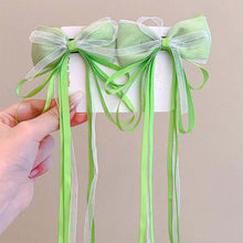 Load image into Gallery viewer, Bow Tie Ribbon Children Hair Clip Sweet Lovely Girl Multicoloured Bowknot Hairpin Versatile Hair Accessory