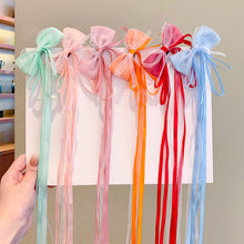 Load image into Gallery viewer, Bow Tie Ribbon Children Hair Clip Sweet Lovely Girl Multicoloured Bowknot Hairpin Versatile Hair Accessory