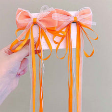 Load image into Gallery viewer, Bow Tie Ribbon Children Hair Clip Sweet Lovely Girl Multicoloured Bowknot Hairpin Versatile Hair Accessory