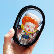 Load image into Gallery viewer, Portable Transparent PVC Mystery Box Organizer Box Keychain Chain Bag Mystery Toy Storage Boxes for Doll Toy Zipper Pouch