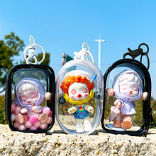 Load image into Gallery viewer, Portable Transparent PVC Mystery Box Organizer Box Keychain Chain Bag Mystery Toy Storage Boxes for Doll Toy Zipper Pouch