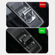 Load image into Gallery viewer, Carbon Fiber Car Gear Shift Head Knob Cover Texture Sticker Decoration Auto Interior Accessories For Audi A7 15-18 A6L 16-18