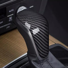 Load image into Gallery viewer, Carbon Fiber Car Gear Shift Head Knob Cover Texture Sticker Decoration Auto Interior Accessories For Audi A7 15-18 A6L 16-18