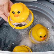 Load image into Gallery viewer, Yellow Duck Reusable Washing Machine Filter Bag Floating Lint Hair Catcher Pet Hair Remover Dirt Collection Mesh Laundry Ball Cleaning Tools