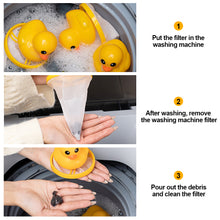 Load image into Gallery viewer, Yellow Duck Reusable Washing Machine Filter Bag Floating Lint Hair Catcher Pet Hair Remover Dirt Collection Mesh Laundry Ball Cleaning Tools