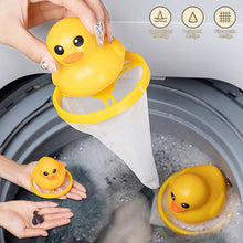 Load image into Gallery viewer, Yellow Duck Reusable Washing Machine Filter Bag Floating Lint Hair Catcher Pet Hair Remover Dirt Collection Mesh Laundry Ball Cleaning Tools