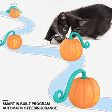 Load image into Gallery viewer, Cat Interactive Ball Toy Pet Kitten Remote Control Smart Rolling Pumpkin Ball Electric Automatic Cat Running Balls with LED Light