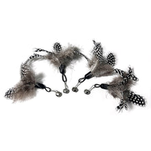 Load image into Gallery viewer, 5pcs Feather Pendant with Bell DIY Replace Cat Teaser Stick Replacement Pendant Pet Toy Accessories
