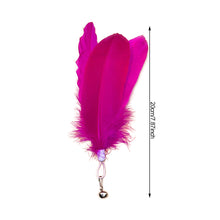 Load image into Gallery viewer, Wide Large Feather Pendant with Bell DIY Replace Cat Teaser Stick Replacement Pendant Pet Toy Accessories