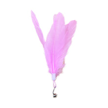 Load image into Gallery viewer, Wide Large Feather Pendant with Bell DIY Replace Cat Teaser Stick Replacement Pendant Pet Toy Accessories