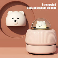 Load image into Gallery viewer, Mini Space Bear Wireless Handheld Vacuum Cleaner Office Desk Keyboard Vacuum Cleaner Household Portable Desktop Vacuum Cleaner