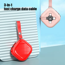 Load image into Gallery viewer, 4in1 Retractable USB Type C Micro USB Charge Cable for iPhone13 12 Pro with phone stand 3in1 2in1 Portable Charger Data Cable
