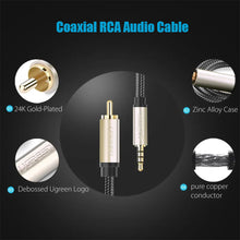 Load image into Gallery viewer, RCA 3.5MM Jack Aux Cable Stereo Digital Coaxial Audio Line Applies Mi TV 1st / 2nd Generation Versions