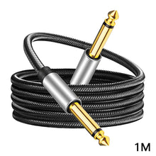 Load image into Gallery viewer, 6.35mm Instrument Cable 1/4inch cable Guitar Patch Cords Stereo Audio Cable jack Male to Male for Keyboard