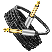 Load image into Gallery viewer, 6.35mm Instrument Cable 1/4inch cable Guitar Patch Cords Stereo Audio Cable jack Male to Male for Keyboard