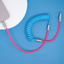 Load image into Gallery viewer, 120W Fast Charging Cable Retractable Aluminum Alloy PD Charging Cable USB C Data Cable for Samsung Galaxy OPPO Xiaomi Huawei 2m