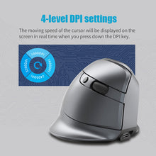 Load image into Gallery viewer, F-26C Wireless Gaming Mouse Ergonomic 3200DPI Desktop Upright Mouse 8 Buttons 2.4G Rechargeable for PC Laptop for Office Home