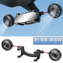 Load image into Gallery viewer, 12V/24V Car Rearview Mirror Fan Small Car Large Truck USB Cooling Electric Double-head Fan