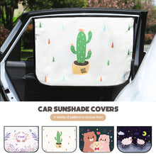 Load image into Gallery viewer, Car Window Magnetic Curtain Sunshade Cover Cartoon Side Window Sunshade UV Protection For Kid Baby Children