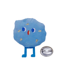 Load image into Gallery viewer, Cute Cartoon Plush Bread/Peach Brooch Girl Clothes Badge Pins DIY Food/Fruit Pendant Backpacks Decoration Accessories Soft Cute Pin