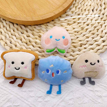 Load image into Gallery viewer, Cute Cartoon Plush Bread/Peach Brooch Girl Clothes Badge Pins DIY Food/Fruit Pendant Backpacks Decoration Accessories Soft Cute Pin