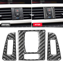 Load image into Gallery viewer, 3Pcs Carbon Fiber Auto Interior Central Control Air Conditioning Outlet Decorative Stickers Car Accessories For BMW 3 Series F30 3GT F34