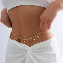 Load image into Gallery viewer, Bikini Rhinestone Chain Waist Decoration Multi Layered Body Chain Butterfly Metal Tassel Waist Chain Female Jewelry Accessory