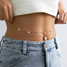 Load image into Gallery viewer, Simple Beach Style Imitation Pearl Corn Kernel Waist Chain Fashion Tassel Waist Chain Women Female Jewelry Accessory
