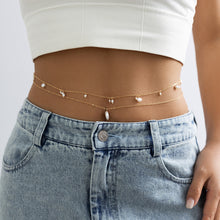Load image into Gallery viewer, Simple Beach Style Imitation Pearl Corn Kernel Waist Chain Fashion Tassel Waist Chain Women Female Jewelry Accessory