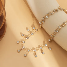 Load image into Gallery viewer, Sexy Geometric Beach Bikini Body Chain Minimalist Rhinestone Tassel Single Layer Waist Chain for Women Female Jewelry Accessory