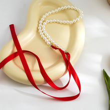 Load image into Gallery viewer, Vintage French Palace Pearl Necklace DIY Elegant Ribbon Bow Necklace Women Female Jewelry Accessory