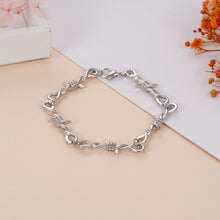 Load image into Gallery viewer, Creative Dark Manger Silver Bracelet with Thorn and Thorn Men's and Women's Fashion Bracelet Jewelry Accessory