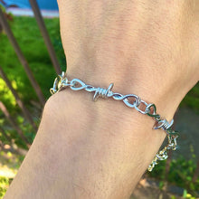 Load image into Gallery viewer, Creative Dark Manger Silver Bracelet with Thorn and Thorn Men's and Women's Fashion Bracelet Jewelry Accessory