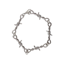 Load image into Gallery viewer, Creative Dark Manger Silver Bracelet with Thorn and Thorn Men's and Women's Fashion Bracelet Jewelry Accessory