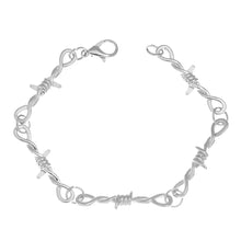 Load image into Gallery viewer, Creative Dark Manger Silver Bracelet with Thorn and Thorn Men's and Women's Fashion Bracelet Jewelry Accessory