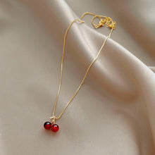 Load image into Gallery viewer, Red Cherry Earrings Are Minimalist Simple Creative Women Personality Stainless Steel Earrings Charm Jewelry Accessories