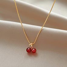 Load image into Gallery viewer, Red Cherry Earrings Are Minimalist Simple Creative Women Personality Stainless Steel Earrings Charm Jewelry Accessories