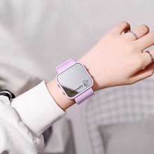 Load image into Gallery viewer, Mirror Women Digital Watches Fashion Luminous Waterproof Students Sport Electronic Watches Girls Women Silicone Watch