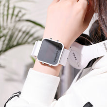 Load image into Gallery viewer, Mirror Women Digital Watches Fashion Luminous Waterproof Students Sport Electronic Watches Girls Women Silicone Watch