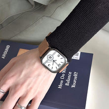 Load image into Gallery viewer, Watch Simple Watch Leather Belt Square Men's Sport Versatile Wristwatch Watch Jewelry Men Women Watch Accessories