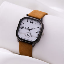 Load image into Gallery viewer, Watch Simple Watch Leather Belt Square Men's Sport Versatile Wristwatch Watch Jewelry Men Women Watch Accessories