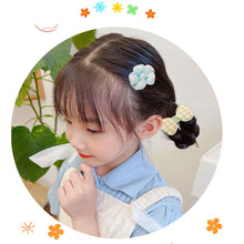 Load image into Gallery viewer, 10pcs/set Cute Children Hair Clips Fabric Bowknot Flower Hairpin Bangs Hair Clips Fashionable Hair Accessories Headwear