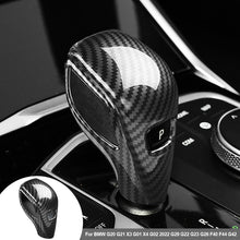 Load image into Gallery viewer, 4Pcs/Set Car Carbon Fiber Gear Shift Knob Cover Trim Styling Accessories For BMW G20 G21 X3 G01 X4 G02 2022 G29 G22 G23 G26 F40 F44 G42