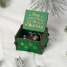 Load image into Gallery viewer, Wooden Carved Music Box Friends Mechanical Christmas Decoration New Year Christmas Gifts
