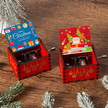 Load image into Gallery viewer, Wooden Carved Music Box Friends Mechanical Christmas Decoration New Year Christmas Gifts