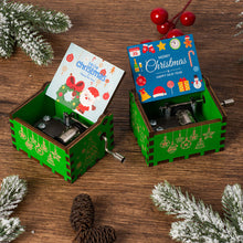 Load image into Gallery viewer, Wooden Carved Music Box Friends Mechanical Christmas Decoration New Year Christmas Gifts